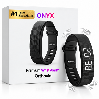 Onyx Vibration Alarm | Silent Wrist Wake Up for Heavy Sleepers