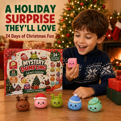 2026 Glitter Dumpling Squishy Advent Calendar — 24 Days Countdown for Kids