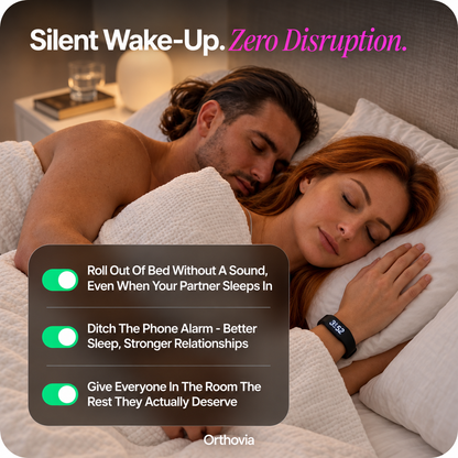 Onyx Vibration Alarm | Silent Wrist Wake Up for Heavy Sleepers