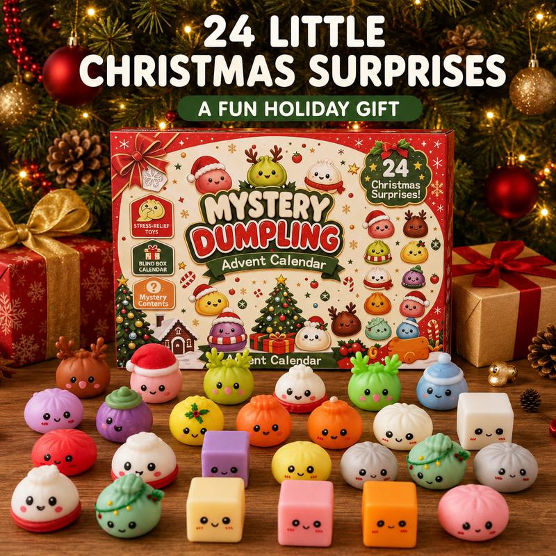 Mystery Dumpling Advent Calendar with 24 collectible squishies