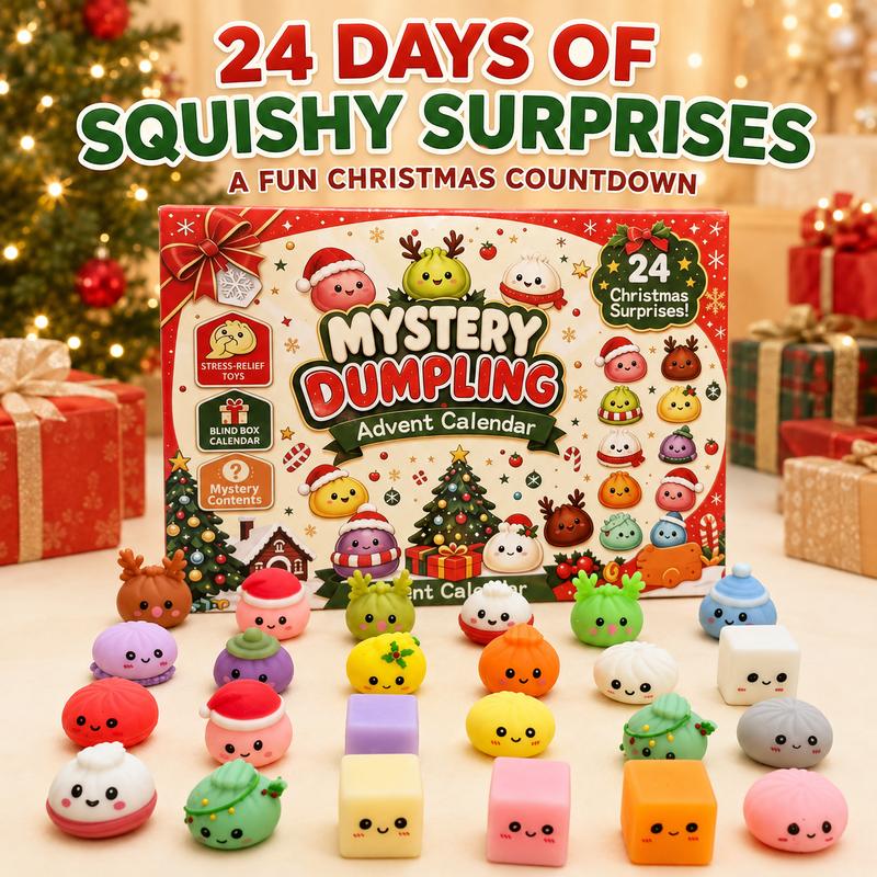 Mystery Dumpling Advent Calendar and 24 squishies