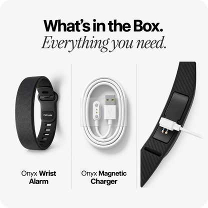 Onyx Vibration Alarm | Silent Wrist Wake Up for Heavy Sleepers